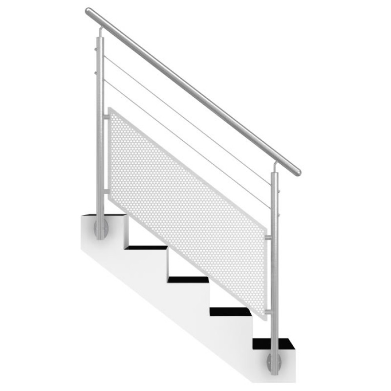 rampe escalier extérieur en inox
