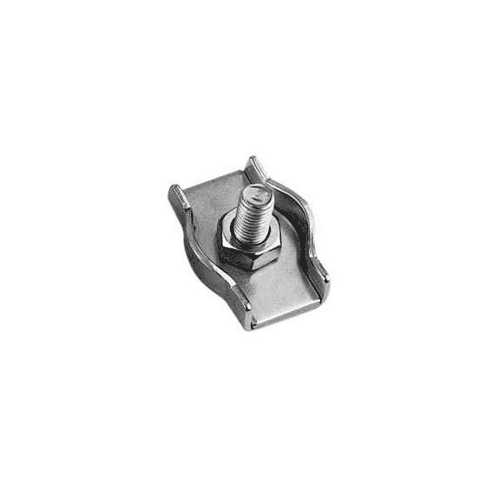 Serre Cable Plat 2 Boulons ACIER ( LOT DE 10 ) Diamètre Fil 2 Mm Ref A00702X10 - Foto 5