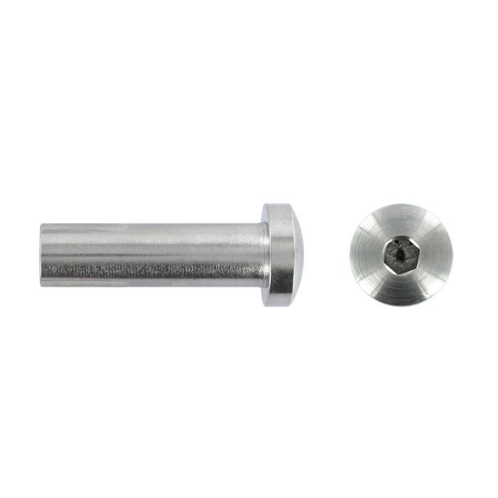 Embout à Sertir Pour Câble 4mm Avec Terminaison Filetée M5 Droit - Inox 304/A2, Marque FP INOX