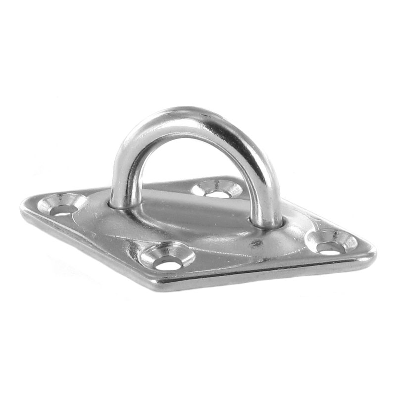 Pontet à PLATINE OVALE 60X19 Inox A2 - s