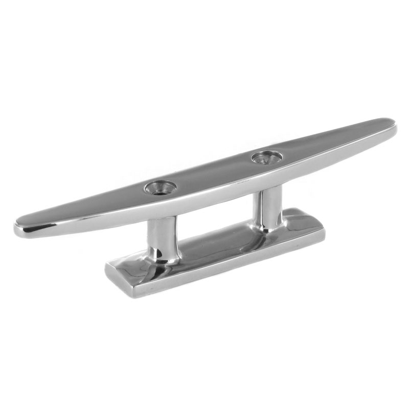 Taquet d'amarrage rond inox 316 poli de longueur 100 à 300 mm