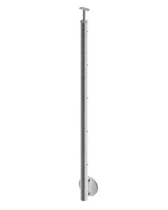 Poteau Inox 5 Cables Pose à l'Anglaise