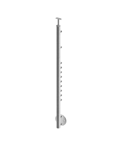 Poteau inox rond 11 lisses – Pose à l'Anglaise 