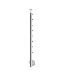 Poteau inox rond 8 lisses – Pose à l'Anglaise 