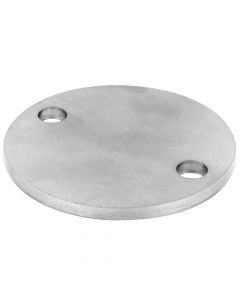 Platine ronde brute a 2 perforations