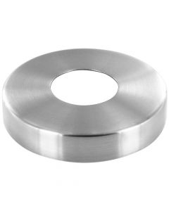 Cache Platine Satiné Hauteur 25mm pour Poteau Rond