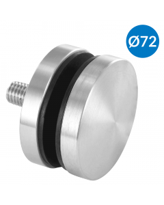 point de fixation verre ø72mm sur plat