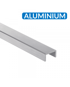 Profil aluminium de finition pour verre de garde-corps IN600-370