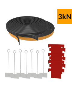 Kit de Câle CAOUTCHOUC pour Profil en U in600-301