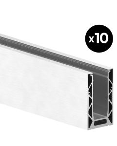 PACK 10 Profil Garde-Corps Verre AutoRéglable (30m)