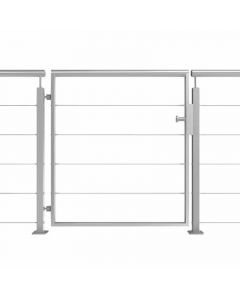 Portillon inox pour Garde corps 5 Câbles