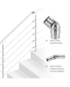 Pack Jonction d'Angle pour Garde-corps Escalier