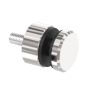 Support pour verre, Inox 316 poli miroir, fixation sur plat
