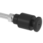 Porte-verre Ø40mm, AISI 304 Black avec tige filetée M14