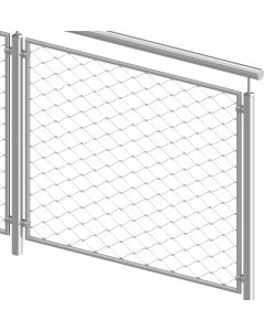Garde-corps filet inox sur mesure