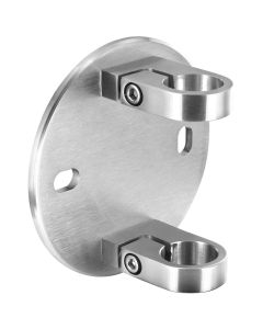Platine ronde d'ancrage lateral avec brides