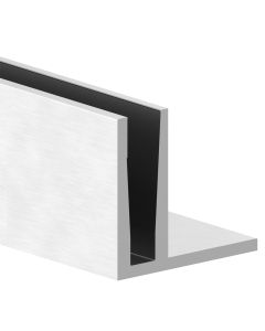 Profil de sol en F pour garde-corps en verre 3KN- ERP