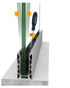 Échantillon Profil de Sol en U AutoRéglable – Type ID VARIO (20 cm)