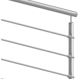 Garde-corps à barreaudage inox sur mesure