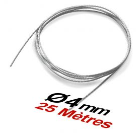 Bobine de 25 m de Câble Inox 316 Diamètre 4mm