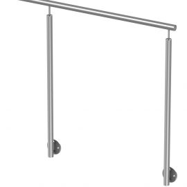 Rampe accès pose latérale, inox 304