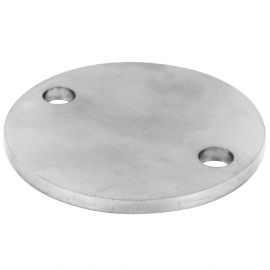 Platine ronde brute a 2 perforations