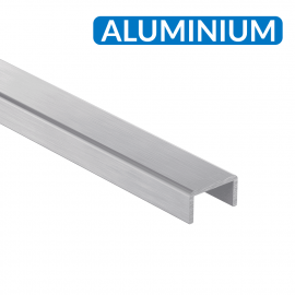 Profil aluminium de finition pour verre de garde-corps IN600-370