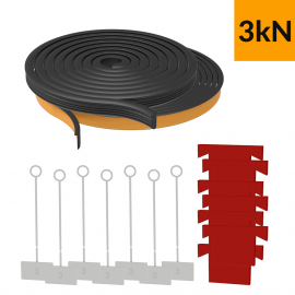 Kit de Câle CAOUTCHOUC pour Profil en U in600-301