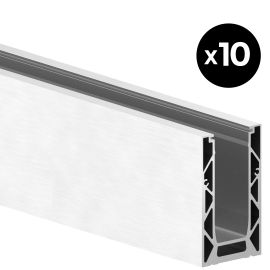 PACK 10 Profil Garde-Corps Verre AutoRéglable (30m)