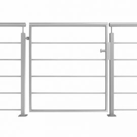 Portillon inox pour Garde corps 5 Barres -InoxDesign