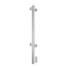 Poteau Carré Inox pour Garde-Corps Verre Sans Main Courante – Pose à l'Anglaise
