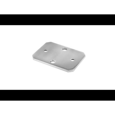 Tube Inox 22 Mm Platine/embase Rectangulaire à 90° Pour Tube 25mm - Inox A4 (316L) - Marque FP INOX Support Fixation Tube