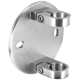 Platine ronde d'ancrage lateral avec brides