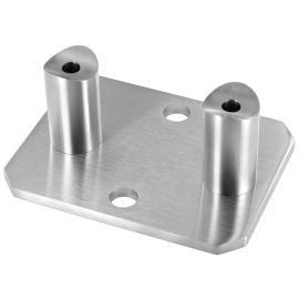 Platine d'ancrage lateral rectangulaire pour poteau