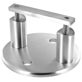 Kit platine d'ancrage lateral ronde pour poteau