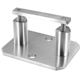 Kit platine d'ancrage lateral rectangulaire pour poteau
