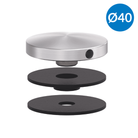 point de fixation verre Ø40mm