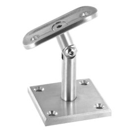 Support Main Courante à pivot orientable pour Poteau Bois -inoxdesign