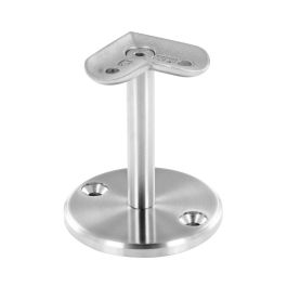 Support De Main Courante – Tout Droit, Argent, En Aluminium, écrou Freiné, Intérieur Et Extérieur