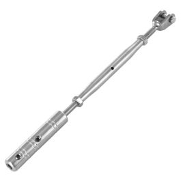 2 Tendeurs à Vis En Inox 304 - Ridoir Pour Câble, Auvent Ou Voilier - Longueur Réglable 16-21cm