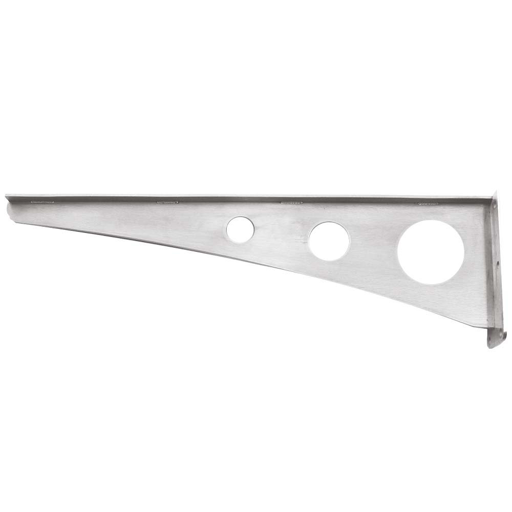 Equerre de Marquise avec Découpes Rondes | Inox Design