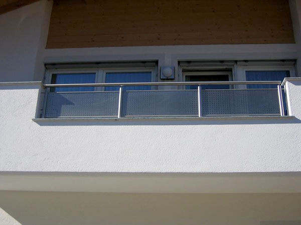 garde-corps acier balcon inox design