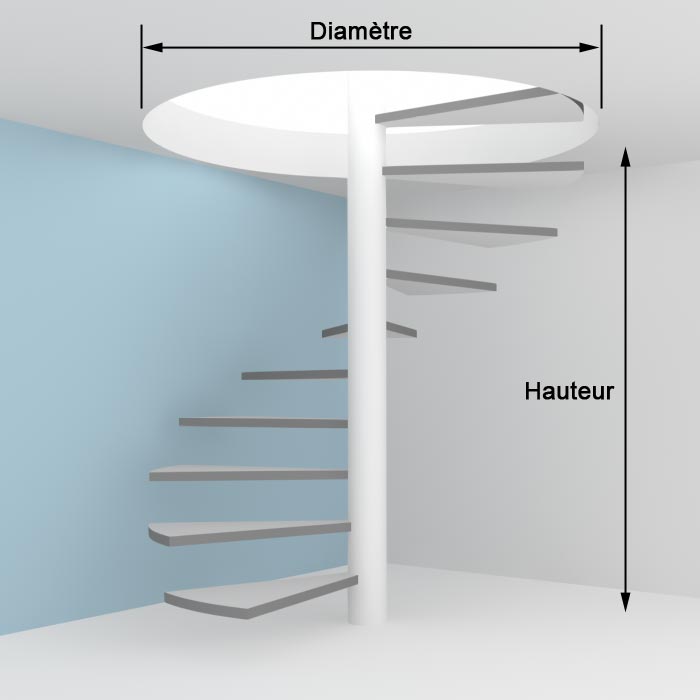 Escalier extérieur Innotec + rampe d’un côté