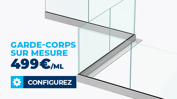garde-corps verre sur mesure à partir de 499 euros le mètre linéaire