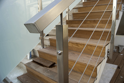 GARDE CORPS ESCALIER CABLE