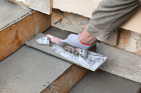 Paillasse d'escalier décoffrage finition