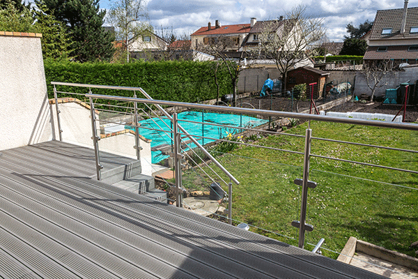 garde corps de terrasse extérieur