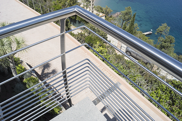 garde corps terrasse à 11 sous lisses