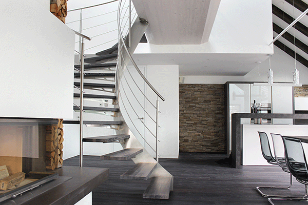 ligne de foulée escalier Inox Design