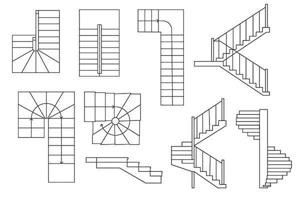 escalier 2 quart tournant exemple 